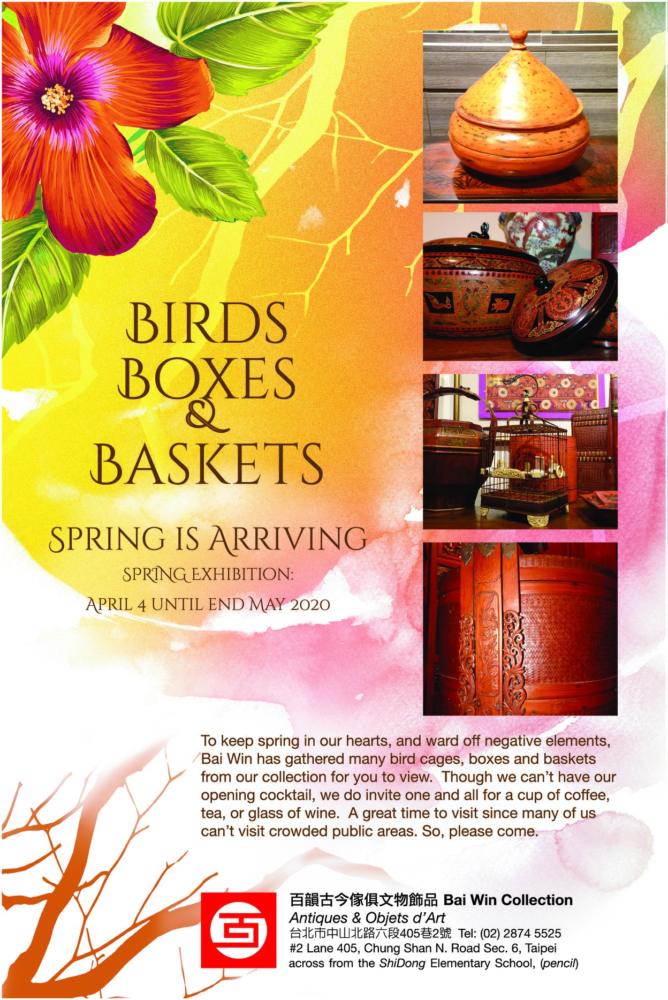 Birds, Boxes and Baskets